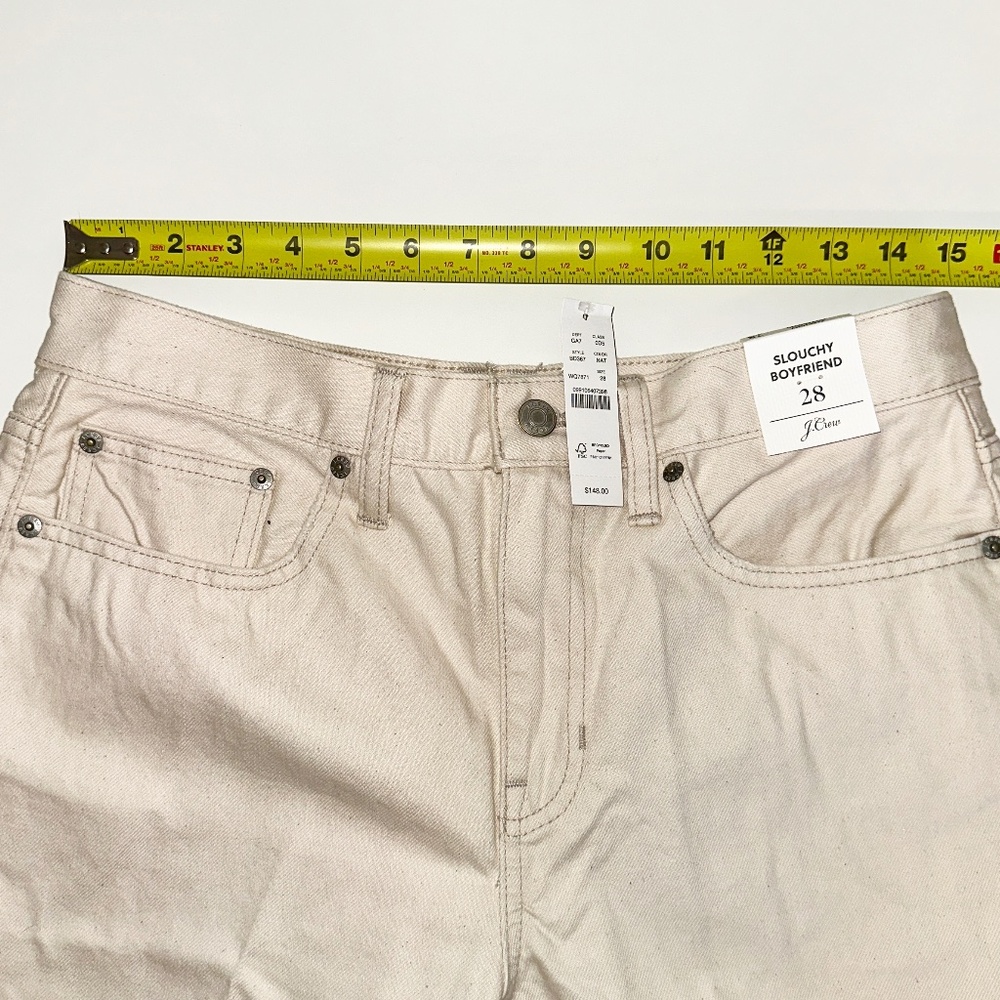 J. Crew Slouchy boyfriend jean in ecru / natural - Picture 5 of 5